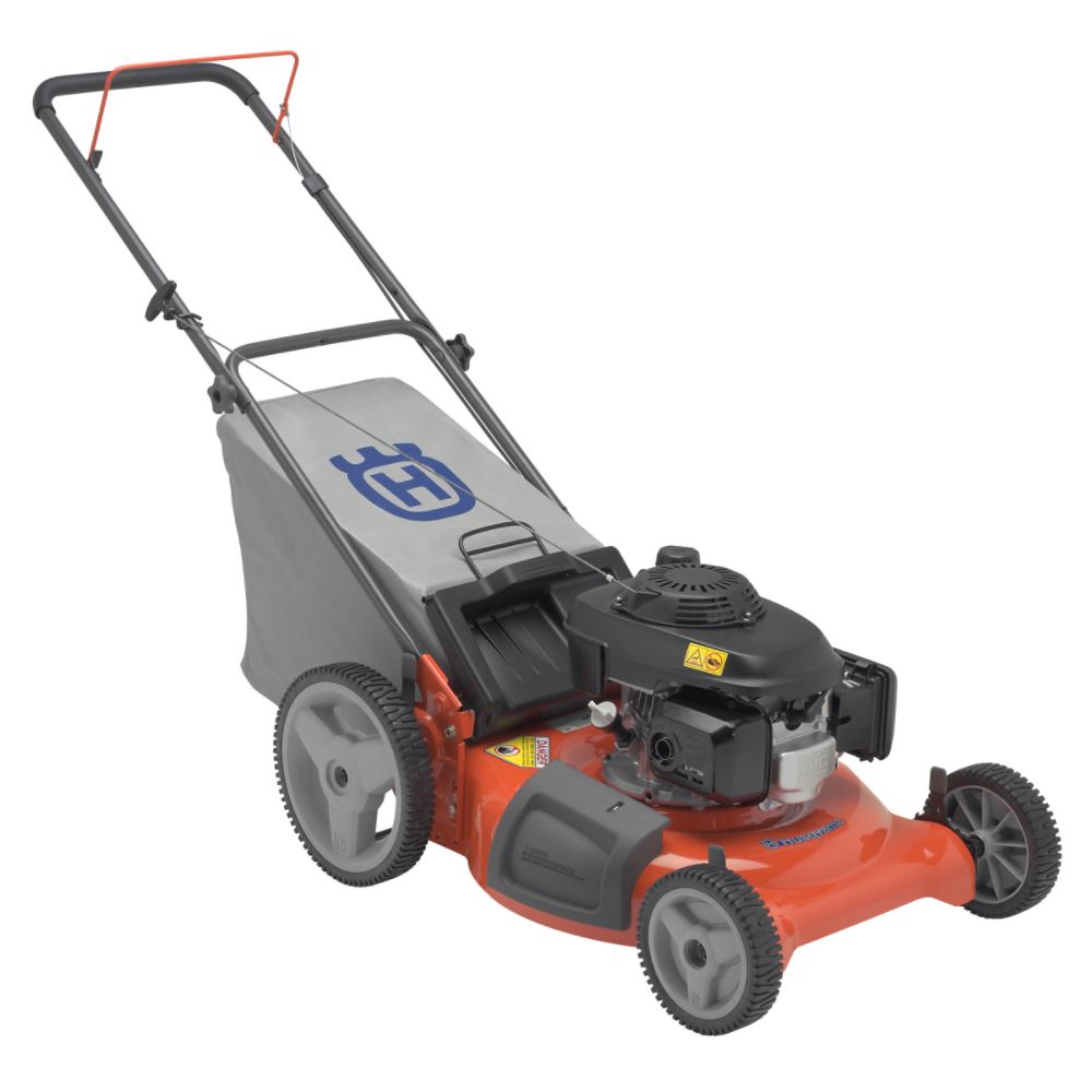 Husqvarna 6.75 Torque 21 in. Deck Rear Bag Push Lawn Mower with High Wheels - CA Model