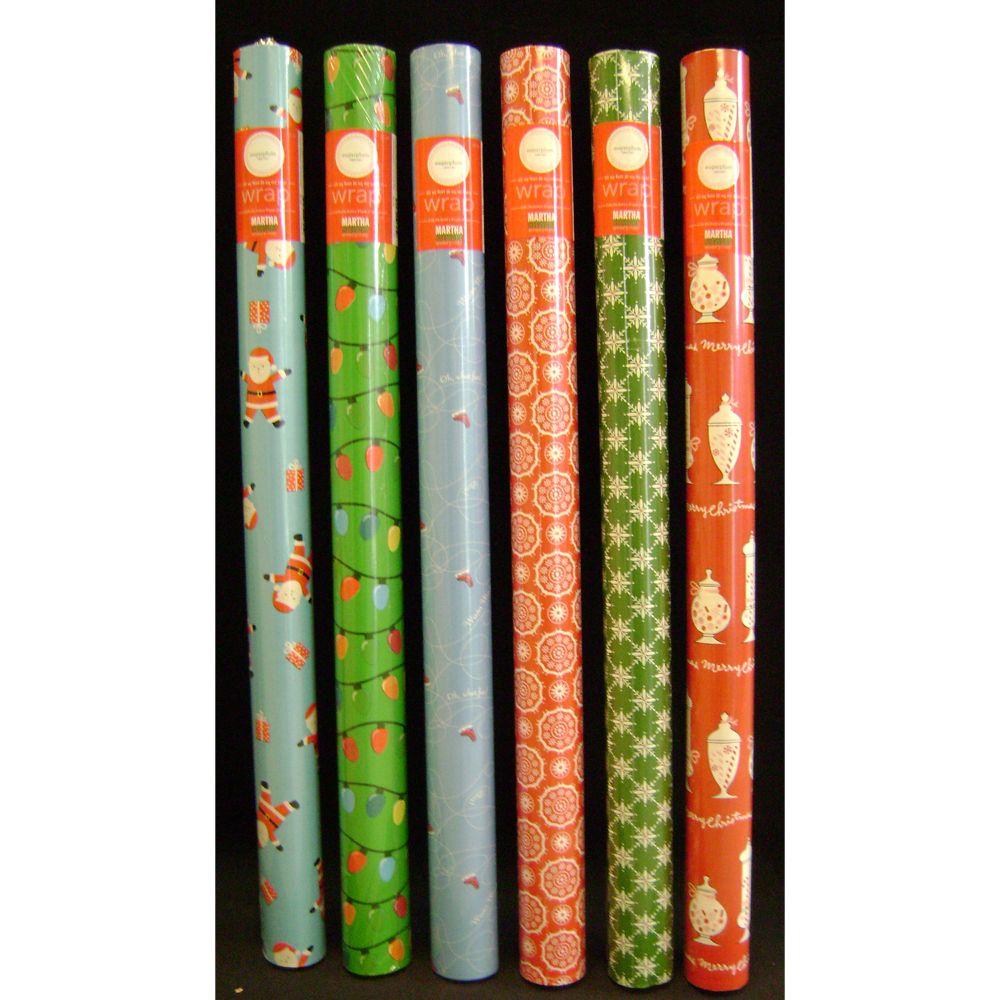 Martha Stewart 30" Sugar Plum Dreams Premium Gift Wrap Assortment