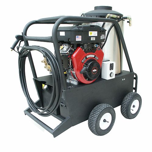 Cam Spray Hot Water Pressure Washer, 4000 psi, 4 gpm, 16 h.p. Gas Engine by 