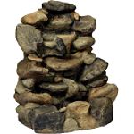 Essential Garden 3-Tier River Rock Fountain