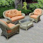 Montego Deep Seating 4 Piece Seagrass Wicker Set