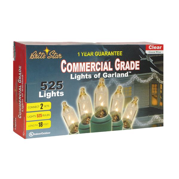 Brite Star 525ct Clear lights of Garland