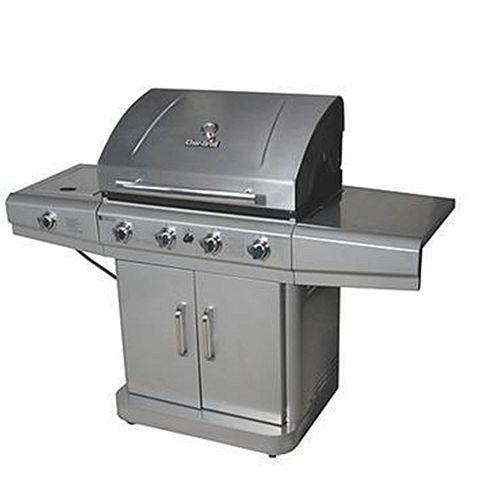 Char-Broil Four Burner LP Gas Grill With Flush Mounted Side Burner
