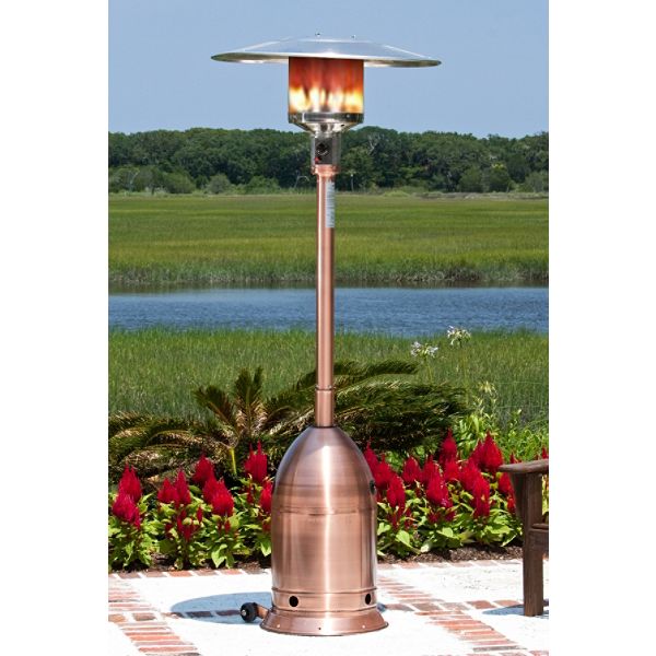 Fire Sense 46, 000 BTU Deco Commercial Copper Finish Patio Heater