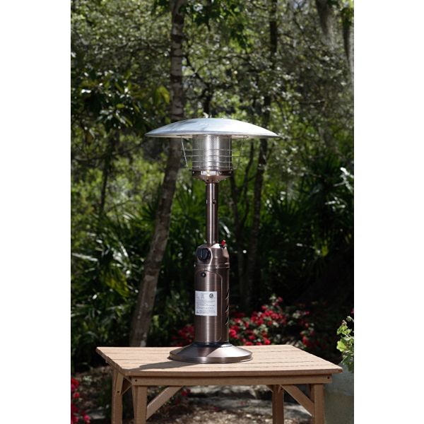 Fire Sense 10, 000 BTU Copper Finish Table Top Patio Heater