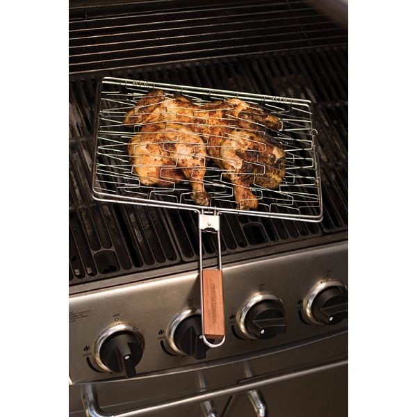 Charcoal Companion "Platinum" Rectangle Flexi Grilling Basket