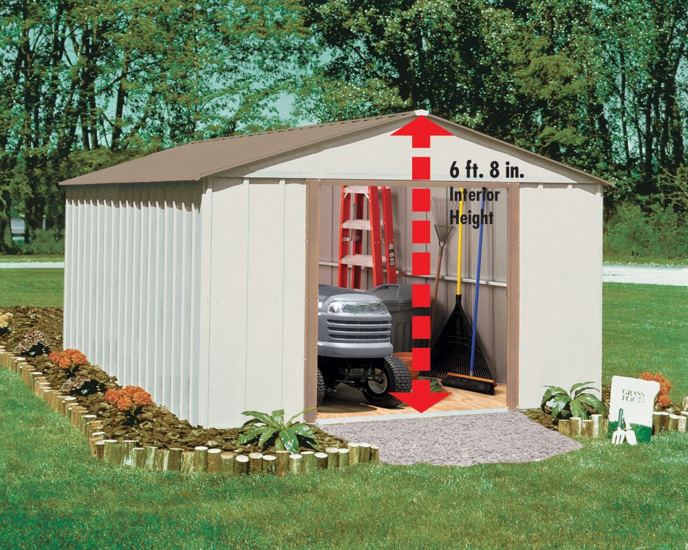 Arrow Buildings 10 Ft.  X 11 Ft.  Mid Gable Storage Building