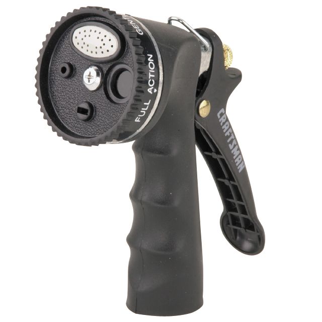 Craftsman Comfort Grip Metal Body 7 Pattern Hose Nozzle