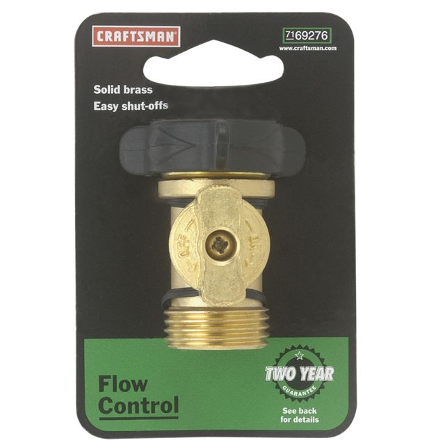 Craftsman Shut-Off Valve, Brass