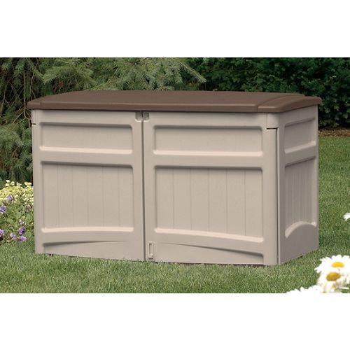 Suncast 4 x 2-1/2 ft. Garden Shed, Horizontal - Bronze Lid