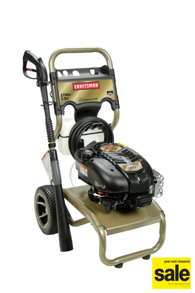 Craftsman 2700 psi Pressure Washer Torque Rating 8.50 (190cc), 80th Anniversary Edition