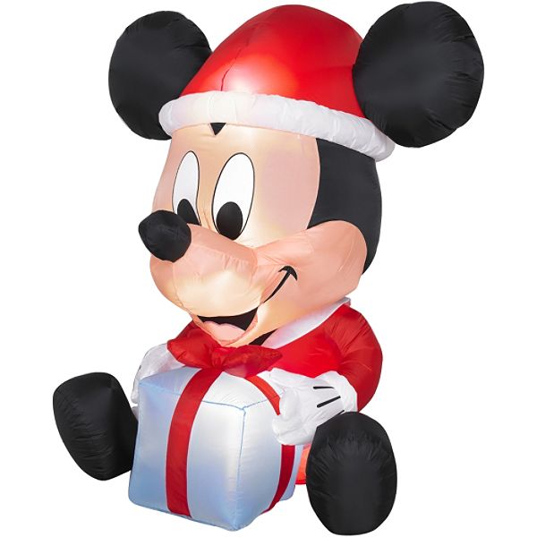 Disney Air Blown Egg Noggins Mickey With Present