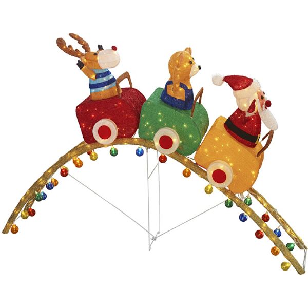 60in X 48in 315L Lights Chenille Roller Coaster