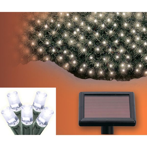 50L Wireless LED Solar Net Light Set - White