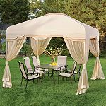 Garden Oasis CYPRESS 10 X 10 CABIN STYLE GARDEN HOUSE WITH WIND VENT