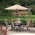 Garden Oasis Crystal Lake 7 PC Dining Set including : 6 Sling chairs + 1 Table