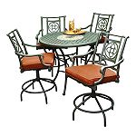 Garden Oasis Monaco Gathering Height Dining Set with Swivel