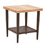 Ty Pennington Style Camille Cove Side Table with Sandstone Tabletop