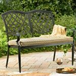 Garden Oasis Oxford Cushioned Bench With Arm