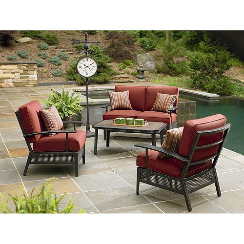  Ty Pennington Sierra 4-piece Patio Chat Set 