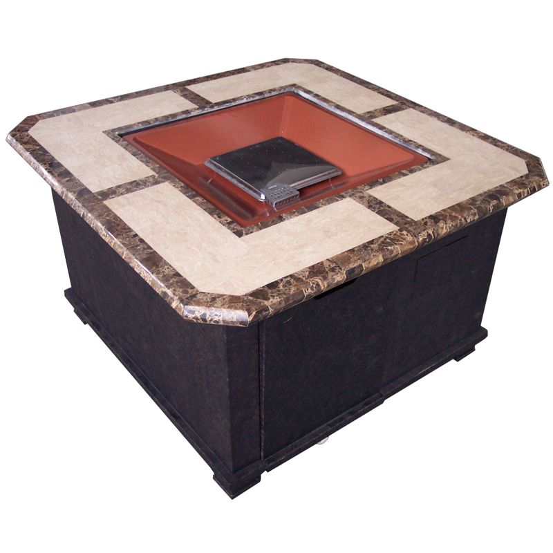 Garden Oasis LP Gas Steel and Marble Firepit