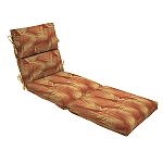 Ty Pennington Style Palm Rust Chaise Cushion
