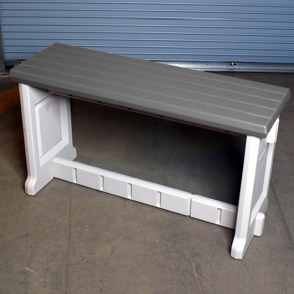 Pation Bench, 36 in., Gray