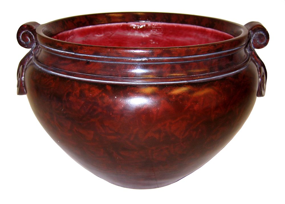 Potter's Stone 12 in. Sparta Mahogany Pot