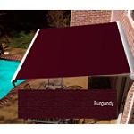 Beauty-Mark Destin Manual Retractable Awnings with Hood - Burgundy