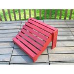 Shine Company Sanibel Classic Ottoman - Red