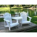 Shine Company Wesport 3 Piece Conversation Set - White
