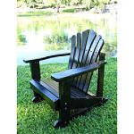 Shine Company Sanibel Adirondack Rocker - Black