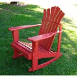 Shine Company Sanibel Adirondack Rocker - Red