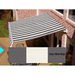 Beauty-Mark Maui Manual Retractable Awning - Gray/White