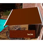 Beauty-Mark Destin Manual Retractable Awnings with Hood - Terra Cotta