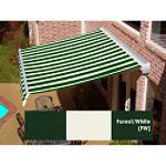 Beauty-Mark Destin Motorized Retractable Awnings with Hood - Forest/White