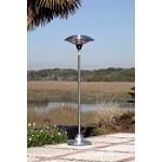 Fire Sense Floor Standing Round Stainless Steel Infrared Patio Heater