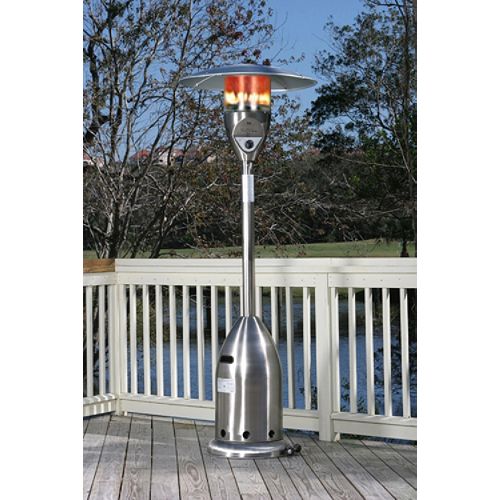 Fire Sense 40,000 BTU Deluxe Stainless Steel LPG Patio Heater 