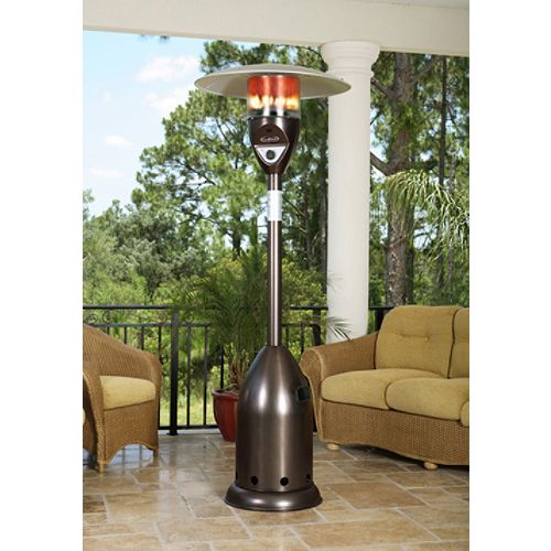Fire Sense 40,000 BTU Deluxe Old World Bronze Finish LPG Patio Heater 