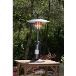 Fire Sense 10,000 BTU Table Top Old World Bronze Finish LPG Patio Heater