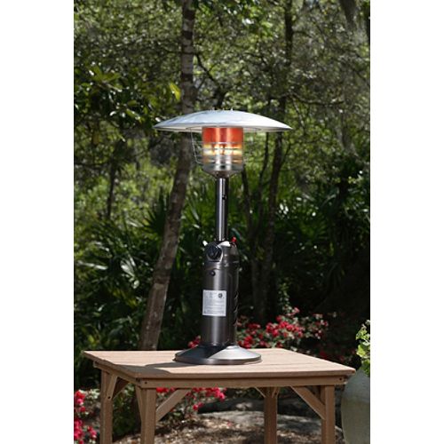 Fire Sense 10, 000 BTU Table Top Old World Bronze Finish LPG Patio Heater