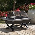 Fire Sense Stainless Steel Contemporary Fire Pit