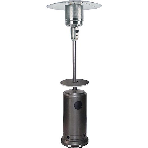 PrimeGlo 41,000 BTU HAMMERED SILVER PATIO HEATER WITH TABLE 