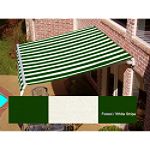 Beauty-Mark Maui Manual Retractable Awning - Forest/White
