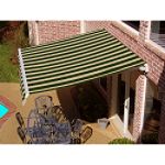 Beauty-Mark Maui Manual Retractable Awning - Olive/Tan
