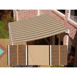 Beauty-Mark Maui Motorized Retractable Awning - Brown/Tan Multi