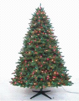 Simply Christmas 7.5 ft. Madison Pine w/700 Multicolored Lights and Rotating Stand