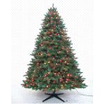 Holiday! Holiday! 7.5 ft. Madison Pine with 700 Multicolored Lights and Rotating Stand