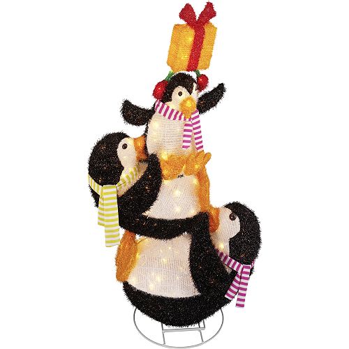 Holiday! Holiday! 48in Stacked Penguins