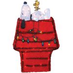 Peanuts 3D Soft Tinsel Snoopy on Dog House